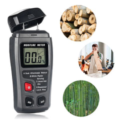 Digitale houtvochtmeter met lcd-display – vochtmeter voor hout en brandhout 