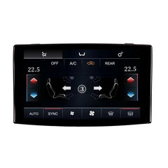 Audi A8 D3 (2005–2010) - digitaal klimaatpaneel met LCD-display