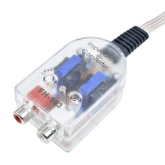 2-kanaals High to Low Converter – RCA line output adapter voor autoradio 