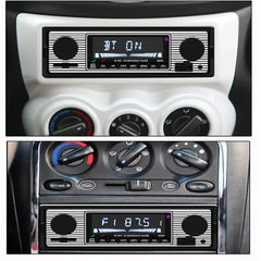 1 DIN autoradio met Bluetooth, USB & retro design – MP3-speler 