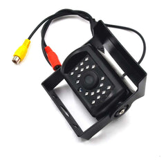 Universele achteruitrijcamera – PAL, 1200 tv-lijnen, 18 IR-LED's met kabel en adapter voor installatie in de auto.