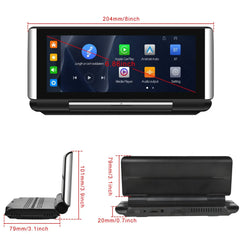 Draadloos Apple CarPlay & Android Auto opvouwbaar scherm – 6,86" draagbaar display 