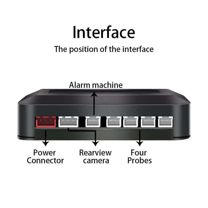 Parkeringssensor-sæt med 4 sensorer og bakkamera – visning på radio – Bilmedie.dk