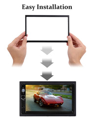 2 DIN inbouwframe voor autoradio – universeel zwart frame 188 x 166 mm 