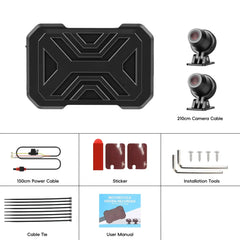 Motorfiets dashcam 1080P HD – voor- en achtercamera met DVR en WiFi 