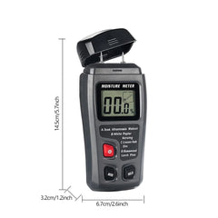 Digitale houtvochtmeter met lcd-display – vochtmeter voor hout en brandhout 