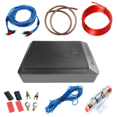600W actieve auto-subwoofer 12V – compacte basluidspreker met audiokabel 