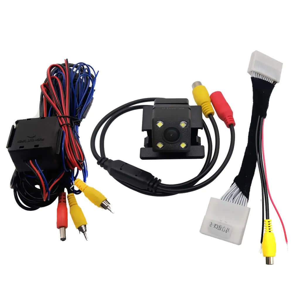 Bakkamera Mazda 2 14-21 komponenter med kabler og tilslutningsledninger til høj kvalitet.