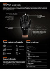 GoGrip sorte nitrilhandsker til beskyttende arbejde