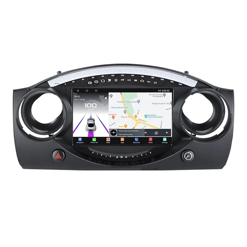 Mini Cooper 00-07 - 9" radio met Apple CarPlay en Android Auto - 7" radio voor Mini Cooper R50, R52, R53