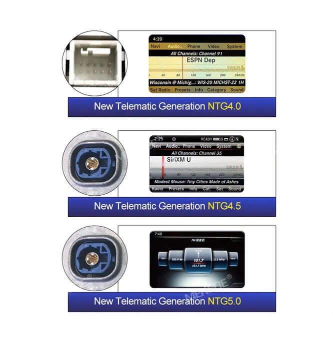 Mercedes-Benz E-klasse Coupé - 10,25" Radio m. Apple CarPlay og Android Auto, generasjon NTG4.0, NTG4.5, NTG5.0 visninger