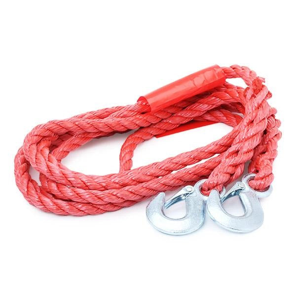 Elastische sleepkabel met haken, 4 meter, voor motorvoertuigen van 2500-3500 kg