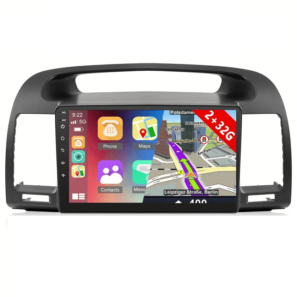 Toyota Camry 02-06 - 9\" radio met Apple CarPlay en Android Auto met navigatiefuncties