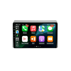 Toyota Hiace 05-18 - 10,1" radio met Apple CarPlay en Android Auto-interface met apps op het display.