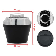 Draadloze stuurwielbediening in bekerhouder – universele afstandsbediening voor autoradio met 8 knoppen voor de radio van de auto.