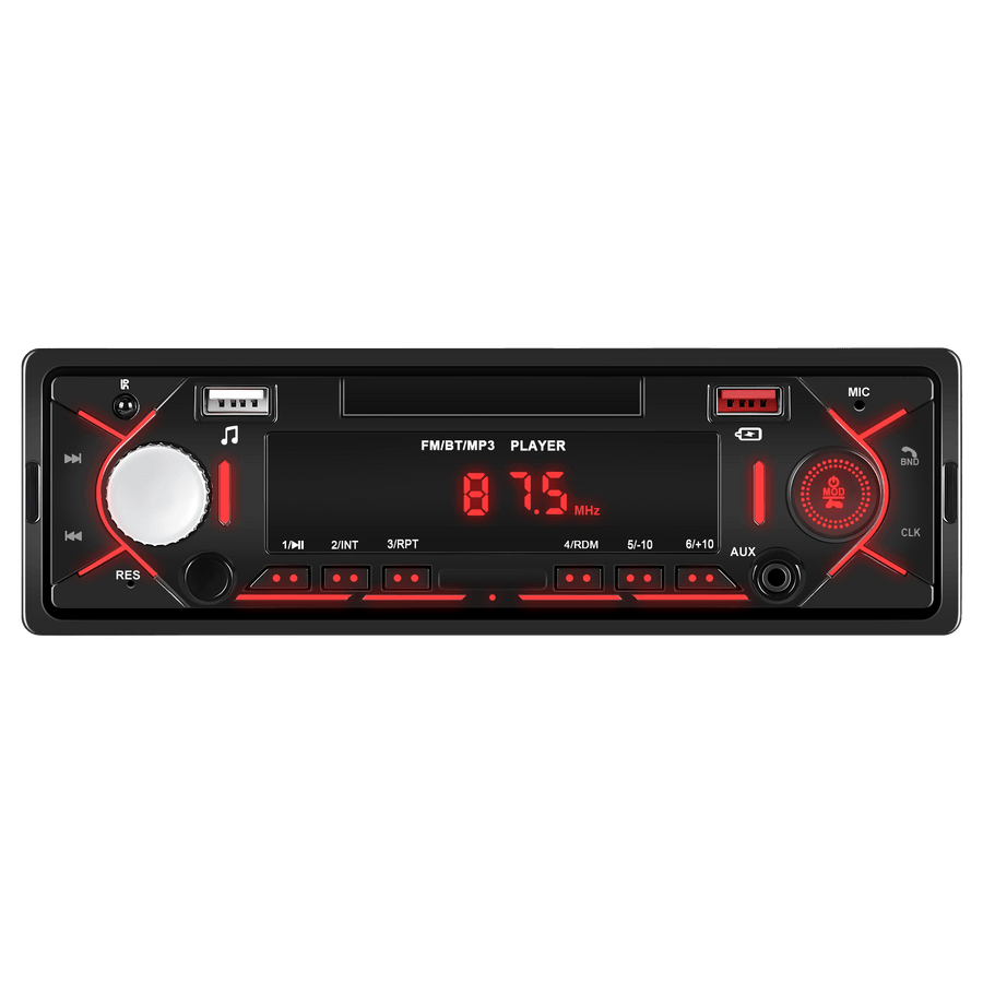 1-DIN autoradio met Bluetooth, FM en USB
                