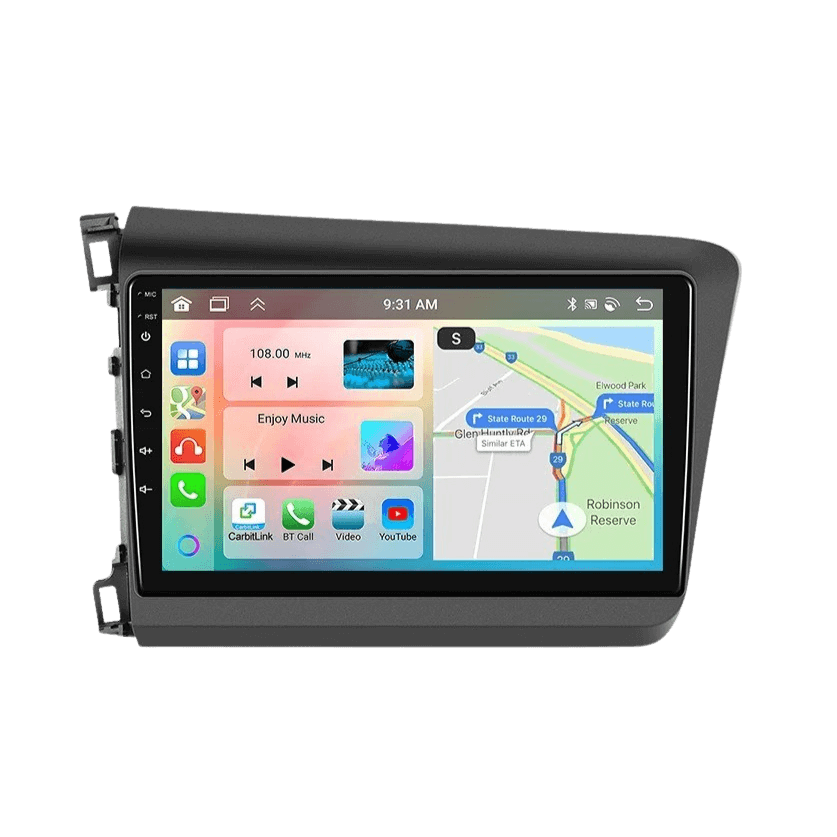 Honda Civic 12-15 - 9" Radio m. Apple CarPlay og Android Auto – Bilmedie.dk