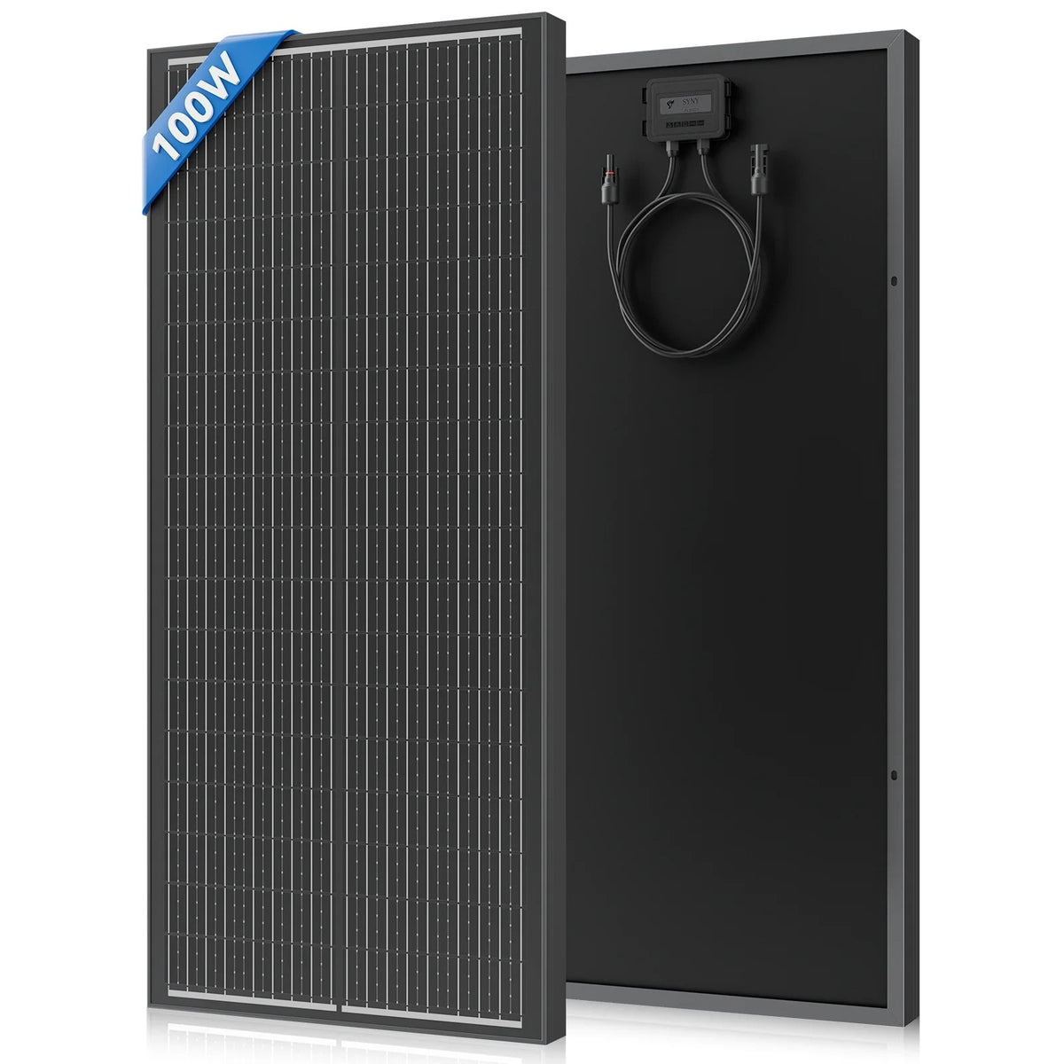 100W zonnepaneel – 2 stuks monokristallijne zonnepanelen (200W totaal) 