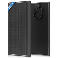 100W zonnepaneel – 2 stuks monokristallijne zonnepanelen (200W totaal) 