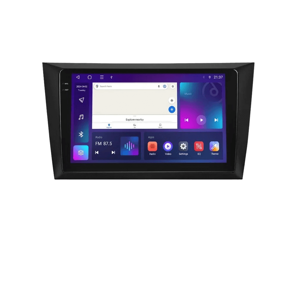 VW Golf 08-16 - 9" Radio m. Apple CarPlay og Android Auto – Bilmedie.dk