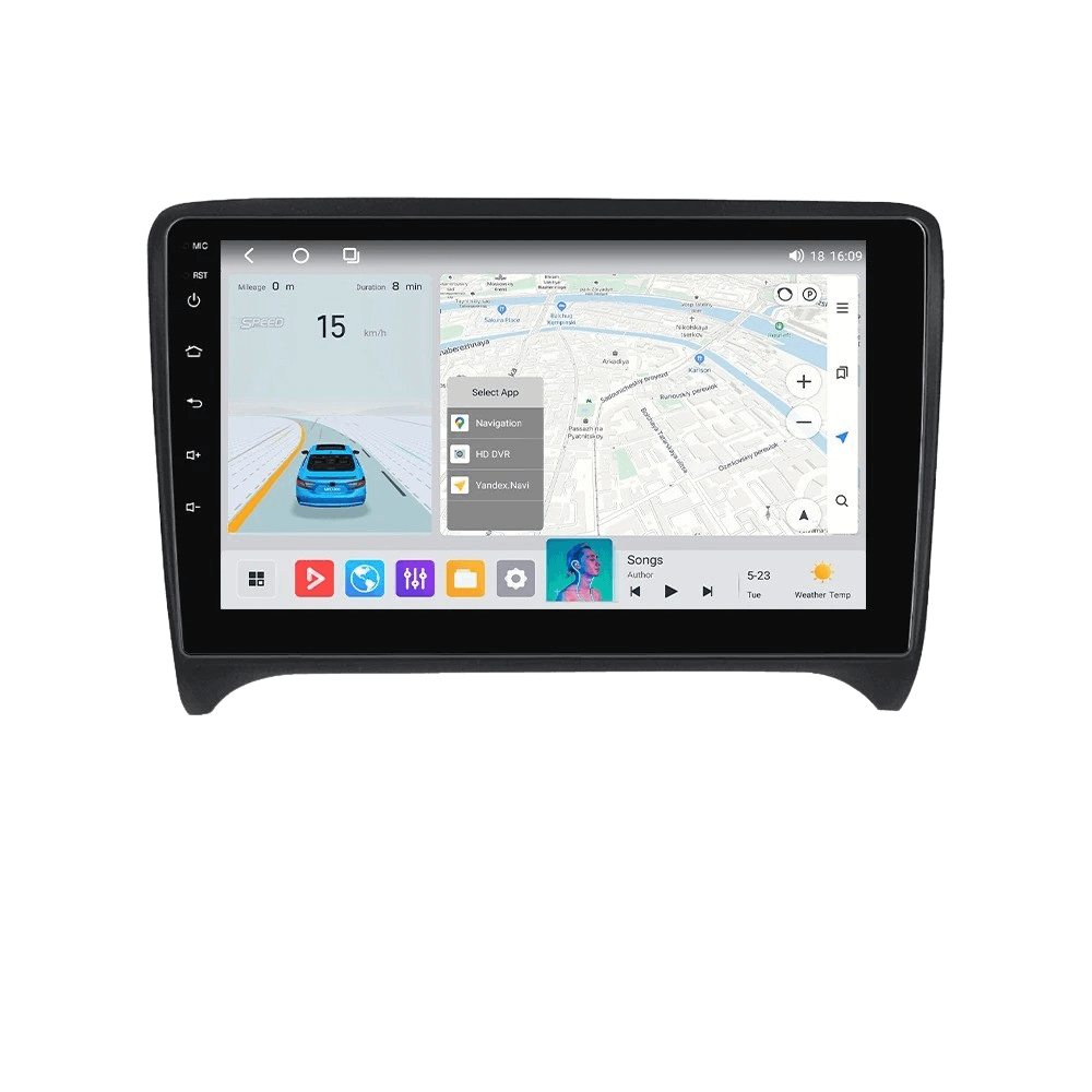 Audi TT 06-14 - 9" Radio m. Apple CarPlay og Android Auto – Bilmedie.dk