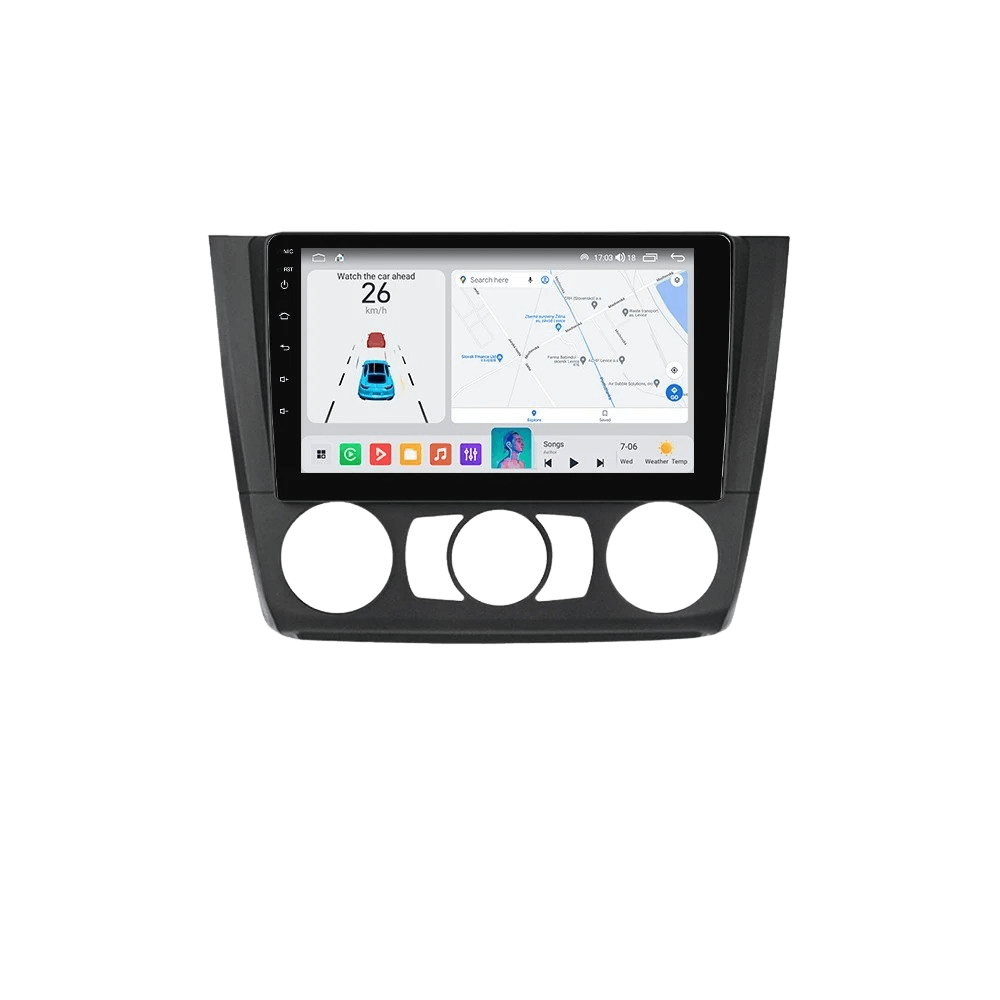 BMW 1-serie 04-11 - 9" Radio m. Apple CarPlay og Android Auto – Bilmedie.dk
