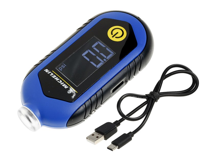 Digitale bandenspanningsmeter tot 10,3 bar met profieldieptemeter en LED-lamp