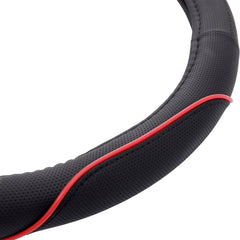 Stuurhoes voor een stuur van 36,8-39,4 cm in zwart/rood